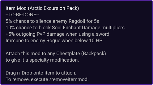 Arctic Excursion Pack item card