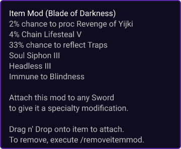 Blade of Darkness item card