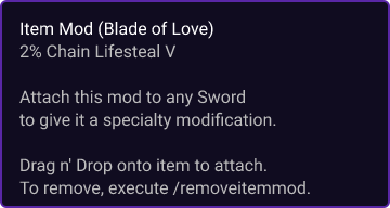 Blade of Love item card