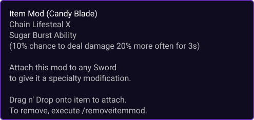 Candy Blade item card