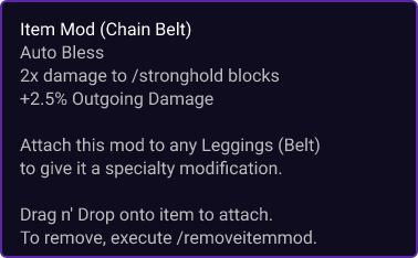 Chain Belt item card