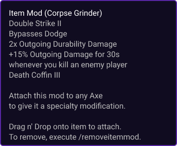 Corpse Grinder item card