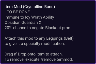 Crystalline Band item card