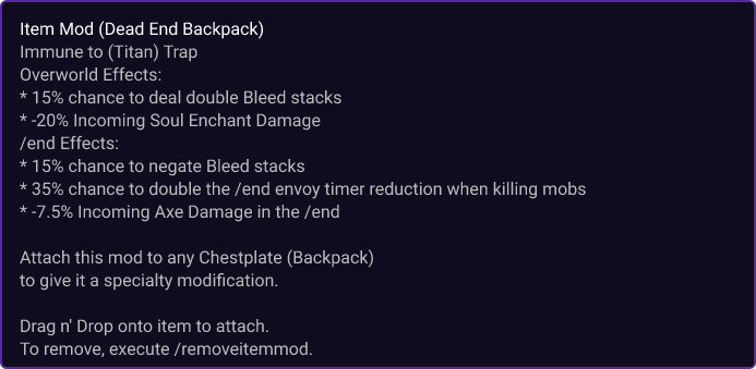 Dead End Backpack item card