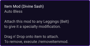 Divine Sash item card