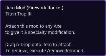Firework Rocket item card