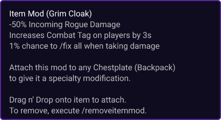Grim Cloak item card