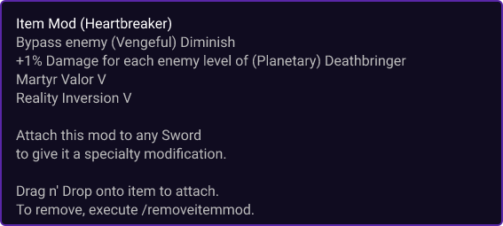 Heartbreaker item card