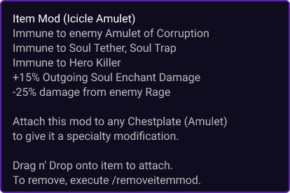 Icicle Amulet item card