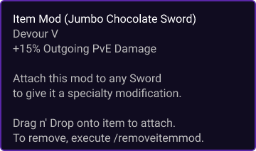 Jumbo Chocolate Sword item card