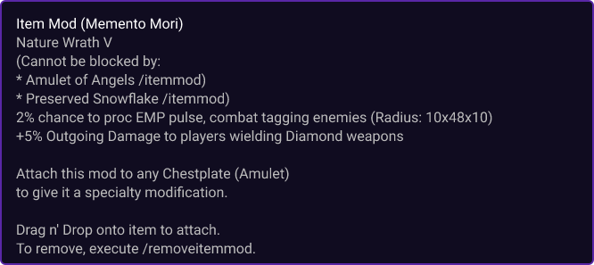 Memento Mori item card