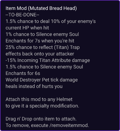 Mutated Bread Head item card