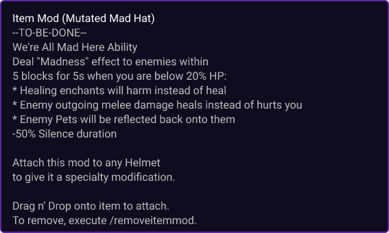 Mutated Mad Hat item card