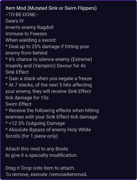 Mutated Sink or Swim Flippers item card