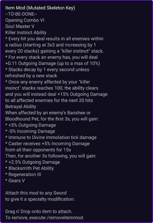 Mutated Skeleton Key item card
