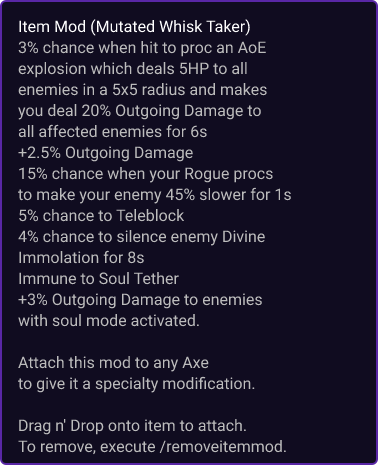 Mutated Whisk Taker item card
