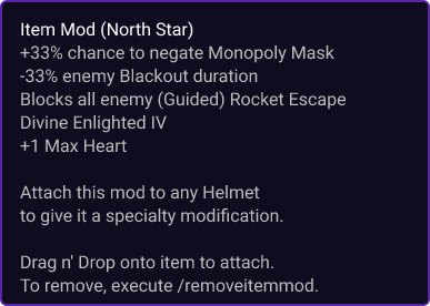 North Star item card