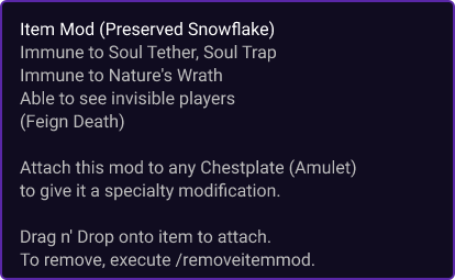 Preserved Snowflake item card