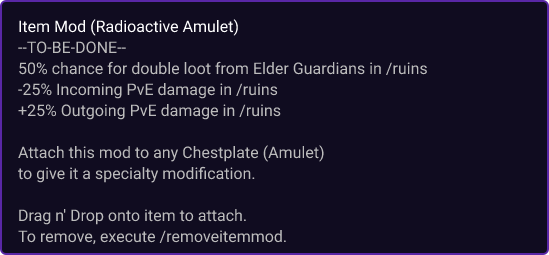Radioactive Amulet item card