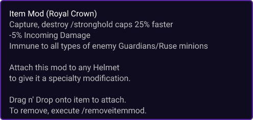 Royal Crown item card