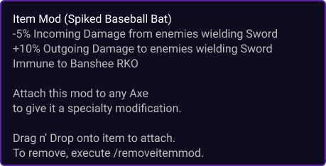 Spiked Baseball Bat item card
