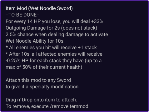 Wet Noodle Sword item card
