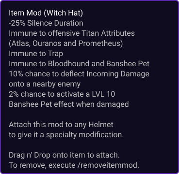 Witch Hat item card